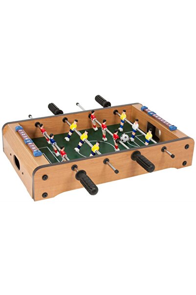 Genel Markalar Kahverengi Futbol Oyunu Masaüstü Ahşap Langırt Oyun Seti Büyük...
