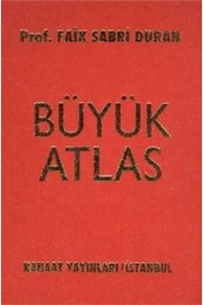 Kanaat Yayınları Kanaat Büyük Atlas Ciltli | Faik Sabri Duran |
