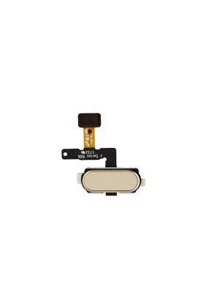 tekyerdenal Galaxy J7 Pro Compatible Home Button Middle Button Bordu Film Flex Gold Color (Sm-J730)