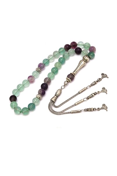 OSMANLI DOĞAL TAŞ Fluorite Natural Stone Prayer Beads - Πιστοποιημένο