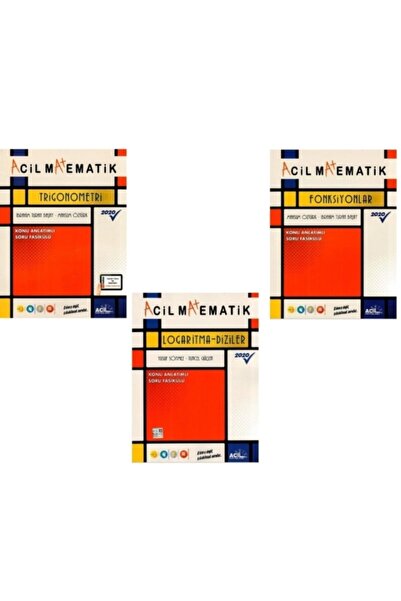 Acil Yayınları Acil Trigonometri+konu Anlatımlı Soru Fasikülü+logaritma Diziler
