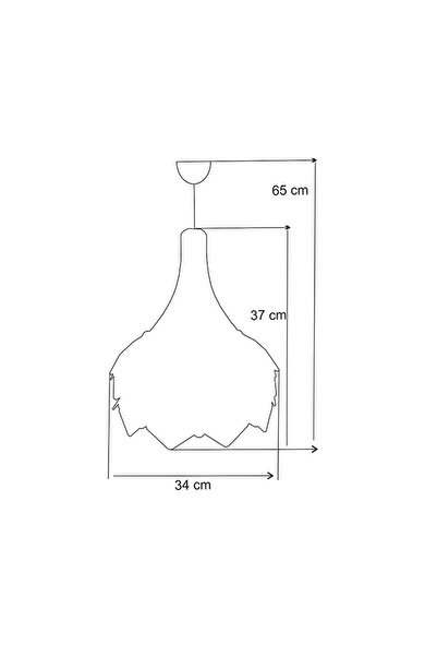 Genel Markalar Beyaz Ahşap Dekoratif Avize ve Kilim Desenli Buket Tasarımı