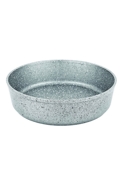 OMS Gray Granite Round Oven Tray - 26X7.5Cm