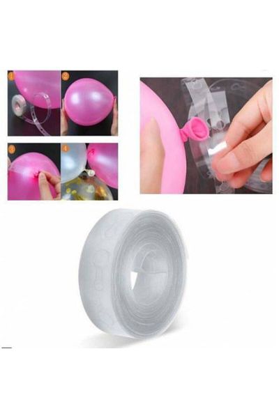 Kikajoy Black-gold Metallic Shiny Balloon 50 Pieces Flying Balloon+2.5 Mt Balloon Chain Making Apparatus Gift