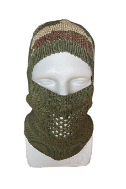 Genel Markalar Kamuflaj Desenli Kar Maskesi Askeri Bere - Maskeli Bere -