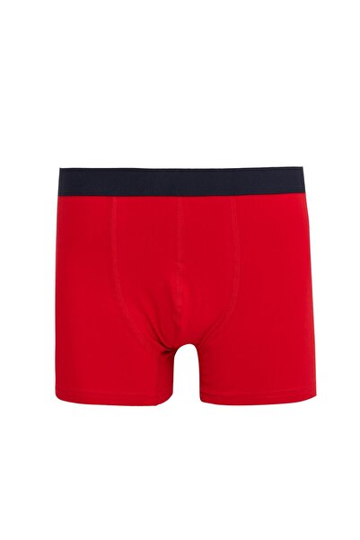 DeFacto 100% Cotton 3-Piece Knitted Boxers with Elastic Belt