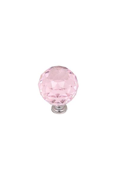 Gürçay Crystal Handle 30mm Pink (2 Pieces)