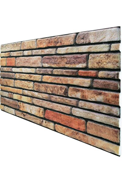 Pandekor 5 Adet (2,5M2) X Kesme Taş Desenli 3 Boyutlu Renkli Strafor Köpük Du...