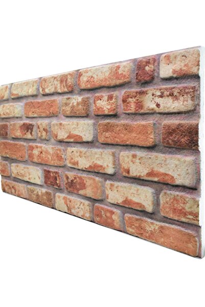 Pandekor 5 Adet X Tuğla Desenli 3 Boyutlu Renkli Strafor Köpük Duvar Kaplama Paneli (br-542)