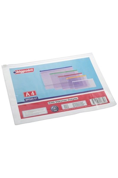 Bigpoint Dosar Documente A4 Pvc Alb Pungă de 12