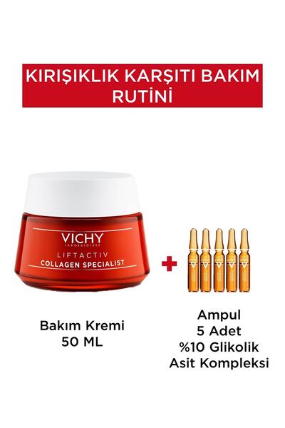 Vichy Kırışıklık Karşıtı Bakım Rutini | 2 Ampul Hediye 8681689318161