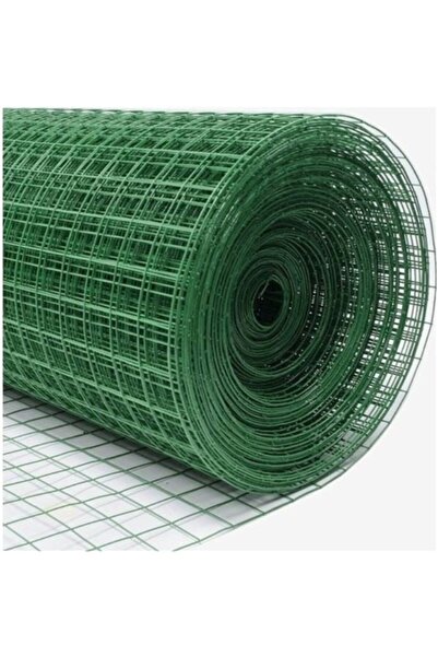 Genel Markalar Pvc Kaplı Yeşil Puntalı Tel 1 Mt X 25 Mt 'lik ( 25x25 Göz Aral...