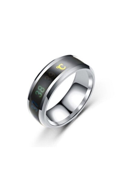 Genel Markalar Kadın Erkek Ateş Ölçer Yüzük ( Gümüş Renk )