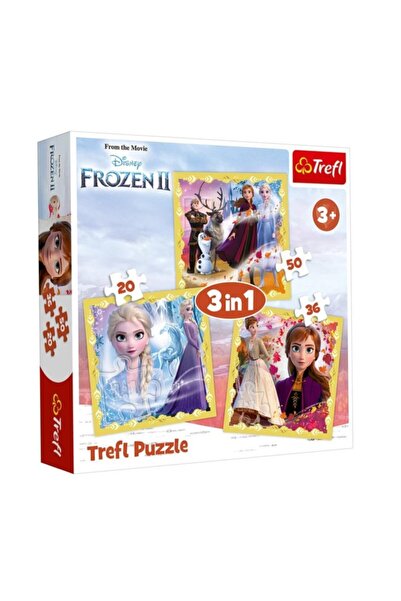 Genel Markalar Frozen 2, The Power Of Anna And Elsa 3'lü 20 36 50 Parça Yapboz