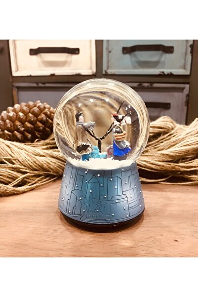 by rk tasarım Romantik Kış Masalı Işıklı Müzikli Otomatik Kar Püskürten Kar K...