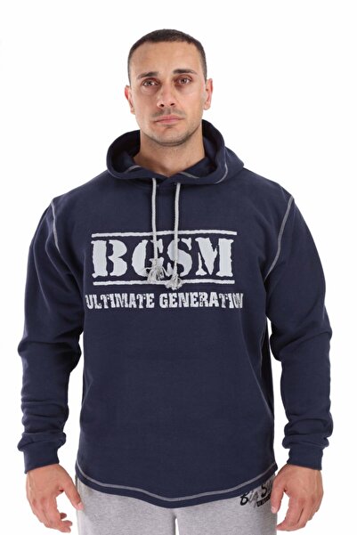 Big Sam Men's Navy Blue Winter Hooded Sweatshirt Navy 4726