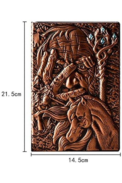 Debug Hediyelik Deri Defter 3d Kabartmalı