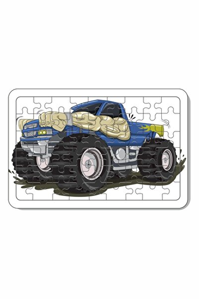 Baskı Atölyesi 54 Parça Arabalı Ahşap Puzzle