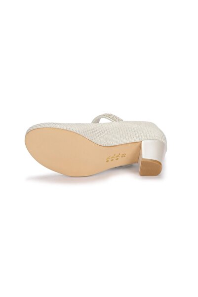 Kiko Kids Gray Heeled Ballerina Girls' Shoes