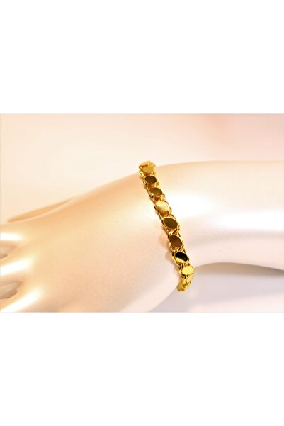 Güler Kuyumculuk Kadın Altın Pullu Künye-bileklik