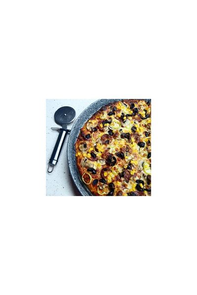 Altınbaşak Granite Coated Perforated Pizza Pan 32 Cm