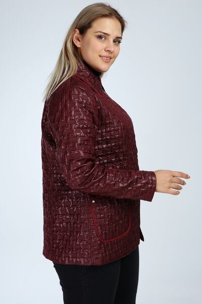 Veger Kadın Bordo Kapitone Mont