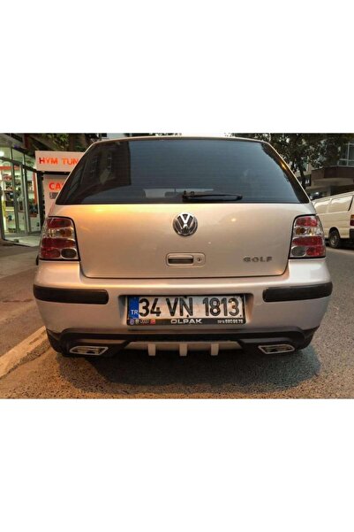 D2S Golf 4 Difüzör Arka Tampon Eki Abs Plastik Egzoz Görünümlü