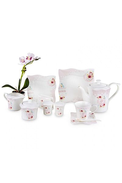 Karaca White 34 Piece Breakfast Set