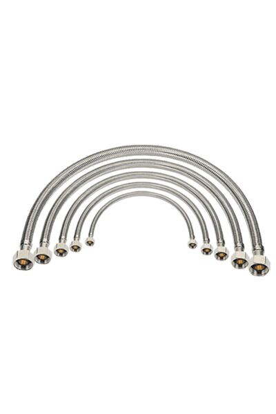 Ahlez Klozet Paslanmaz Flex Hortum 40 Cm 3/8 * 3/8 DD 2 Adet