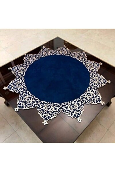 Diva Home Lacivert Lüx Orta Sehpa Örtüsü