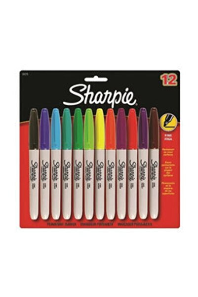 Sharpie Marka: Fine Permanent Markör 12'li Karışık 986052 Kategori: Fosforlu ...