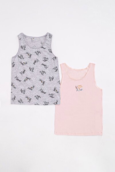 Lola & Bugs Bunny Дівчачий комплект з 2-х футболок з товстими бретелями з ліц...