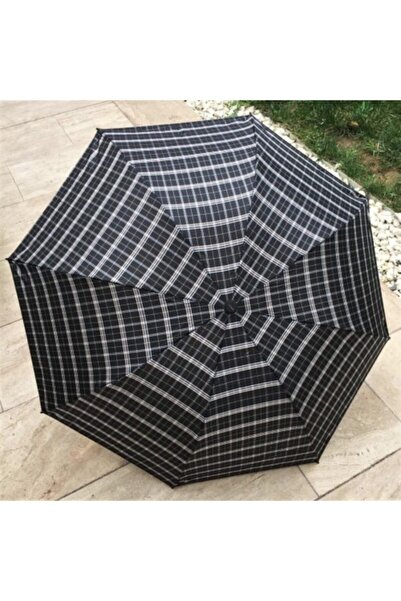 Marlux Siyah-gri Ekose Şemsiye
