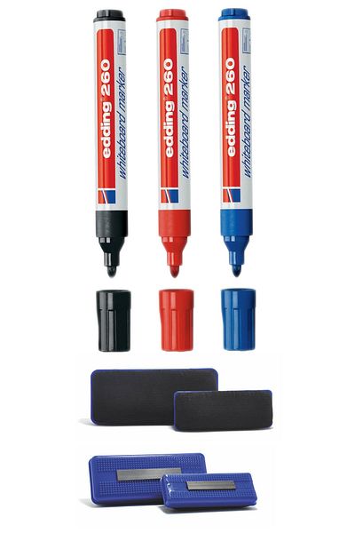 Edding 3 Pieces 260 Wooden Pens + Total Wooden Eraser