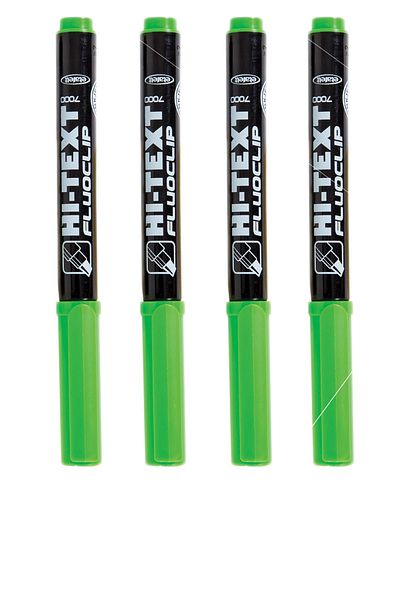 Hi-Text Hı-text Highlighter Green 4 Pieces