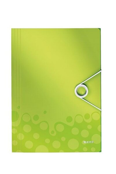 Leitz 4599 Active Wow Ince Lastikli Dosya Metalik - Yeşil