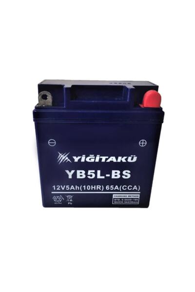 YİĞİT AKÜ 12 V 5 Ah (c10) Yb5l-bs Motorsiklet Aküsü