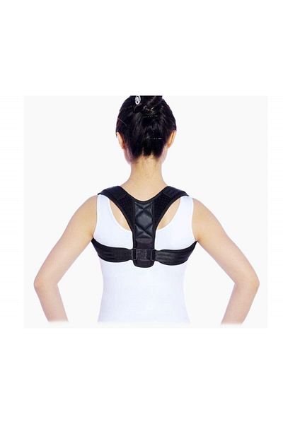 Ankaflex Unisex Black Standing Corset (Leather Pattern)