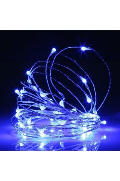 Happyland 1 Adet Yılbaşı 3 Metre Mavi Peri Pilli Led