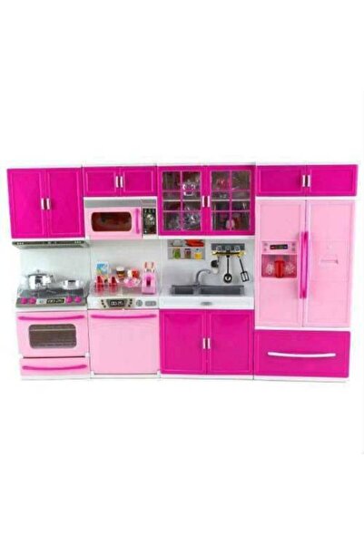 Furkan Sesli Işıklı 4'lü Oyuncak Mutfak Seti Evcilik Seti !!!
