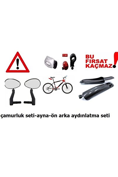 Rectus Bisiklet Ayna Çamurluk Aydınlatma Set Halinde 3 Parça
