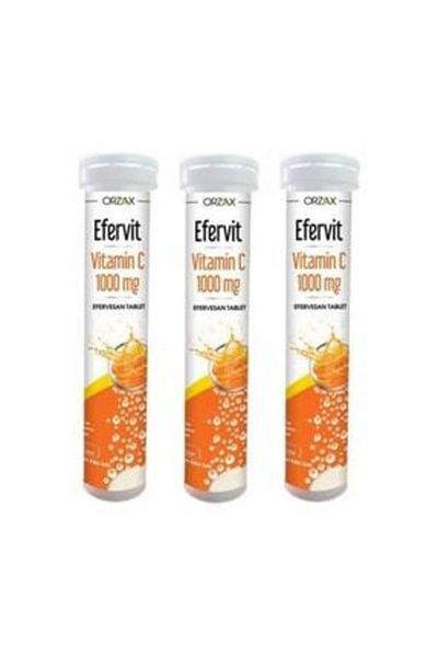Ocean Effervit Vitamin C 1000mg 20 Tablets X 3