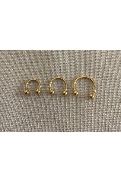 Markiz Takı Gold Septum 6mm 8mm 10mm Üçlü Takım