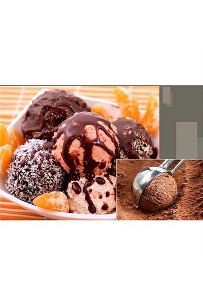 YILDIZ ELİT Ice Cream And Halva Spoon Ladle Stainless Steel Pull Drop Ice Cream Ladle Stainless Steel Spoon