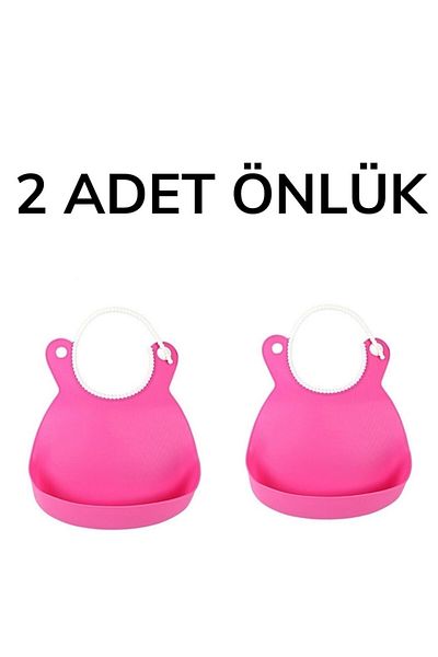 Buffer 2 Pink Baby Bibs - Spill Preventer, Bendable