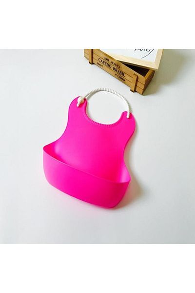 Buffer 2 Pink Baby Bibs - Spill Preventer, Bendable