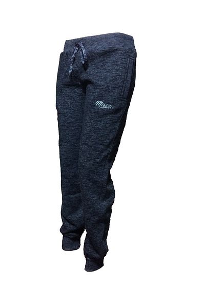 Free World Women's Navy Blue Extra Thick Three Thread Cotton Winter Sweatpants
