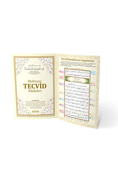 Ayfa Basın Yayın Muhtasar Tecvid Kaideleri Kartelası - Ayfa Yayınları