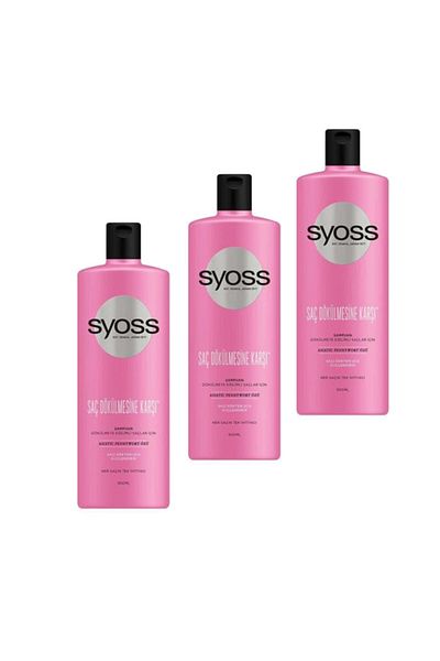 Syoss 500 ml Set of 3 Anti-Hair Loss Shampoo