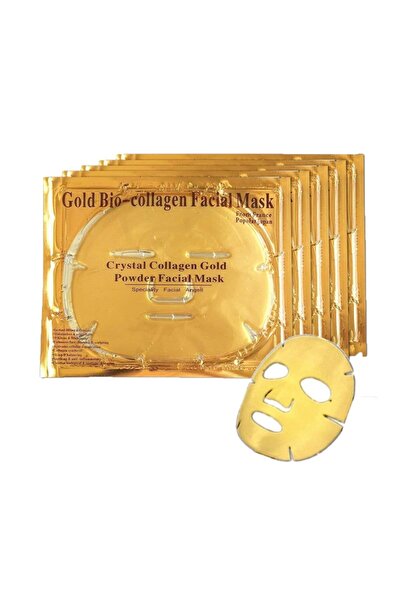 MASKE 60 Adet Altın Collagen Kolajen Yüz Si - Gold Bio Kolojen